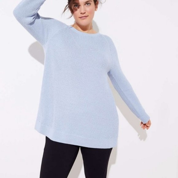 Loft Blush Knit Cotton Sweater - Picture 8 of 9